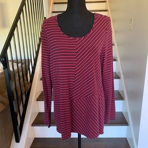 J. Jill Striped Tunic Top